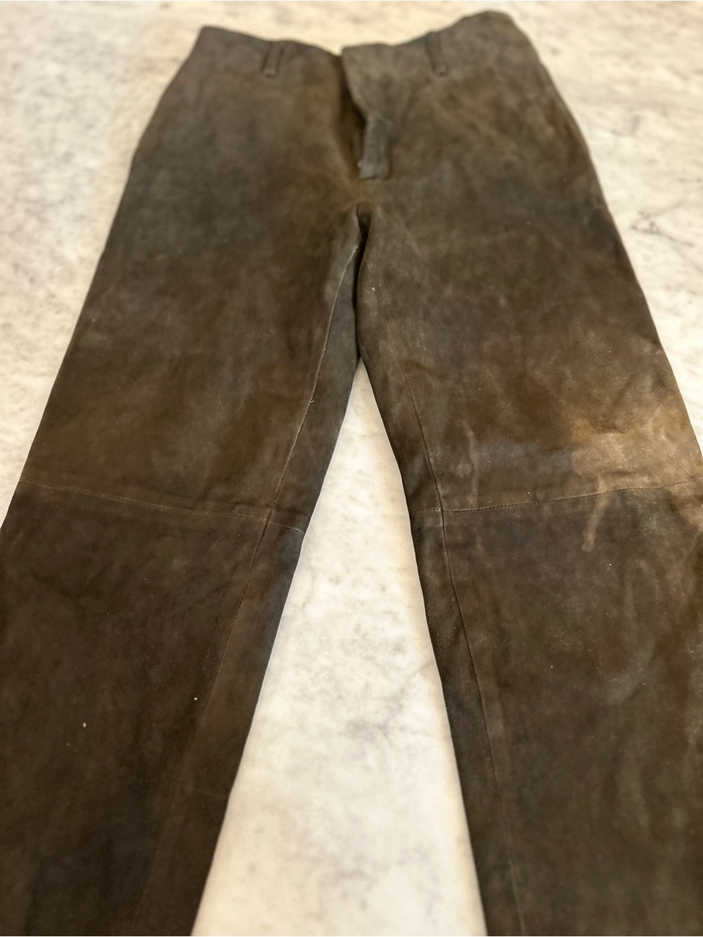 Ralph Lauren Green Suede Men’s Pants - Picture 2 of 4